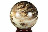 Black Opal Sphere - Madagascar #168404-1